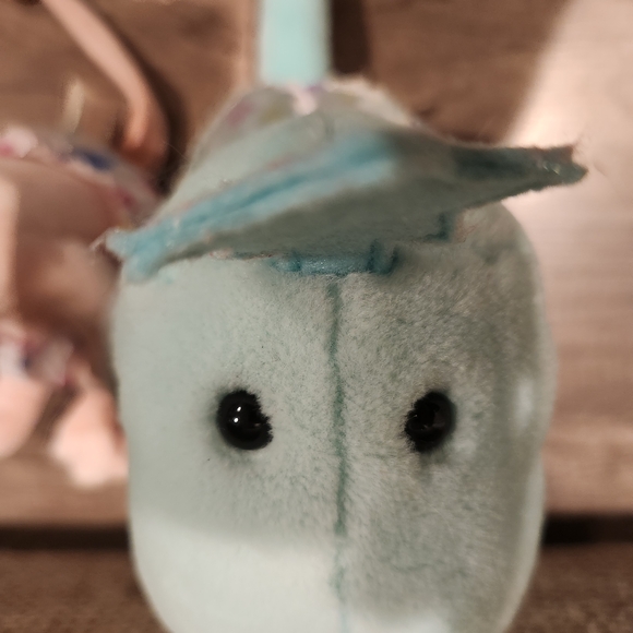 Set of 2 Gund Pink & Teal ZWIBBLE DIBBLE Plush Toys From Late 80s Early 90s - Picture 5 of 15